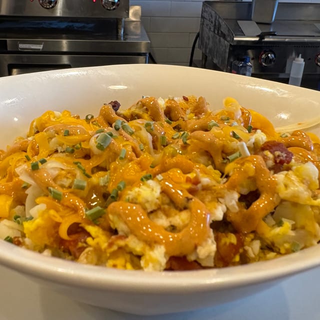 Loaded Hash Browns.