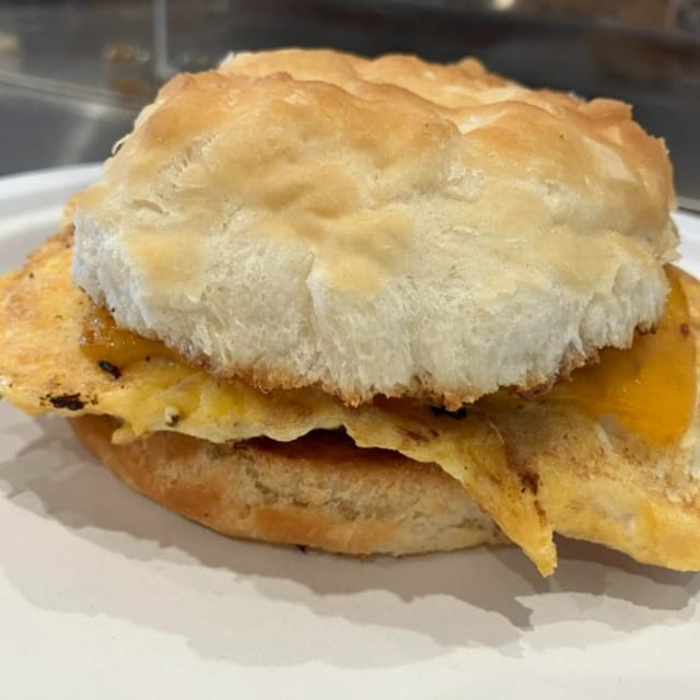 Jax's Sausage, Egg & Cheese Sandwich.