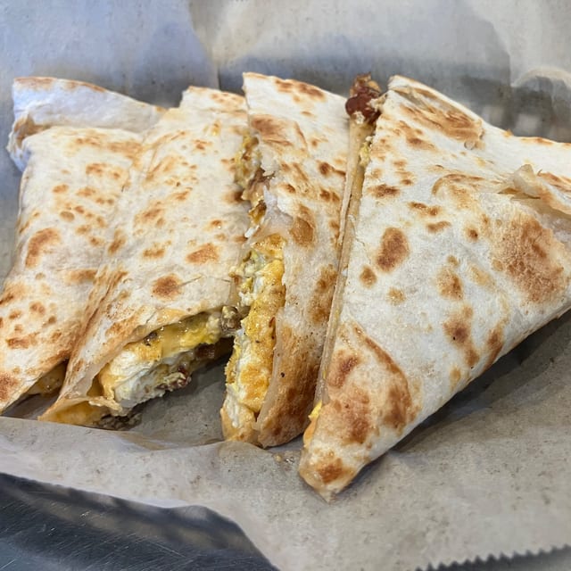 Rise and Spice Quesadilla.