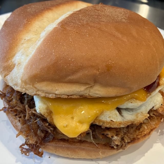 Spicy Brisket Sandwich.